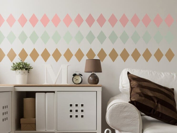 diamond decor decals