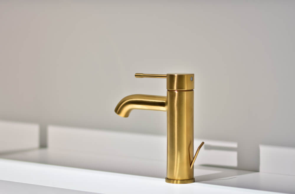 A quality gold faucet.