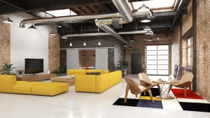 Industrial Loft Apartments: Urban Decoration