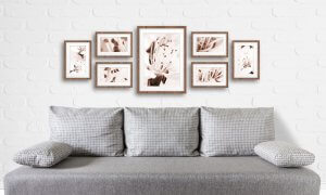 Multiple frames give a more adult look to a home.