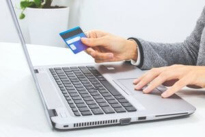 Trusting websites with your payment details.