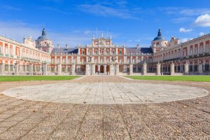 The Royal Palace of Aranjuez courtyard.
