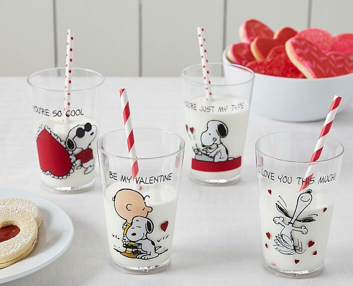 Snoopy and Peanuts cups from Pottery Barn