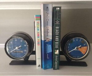 A speedometer book holder.