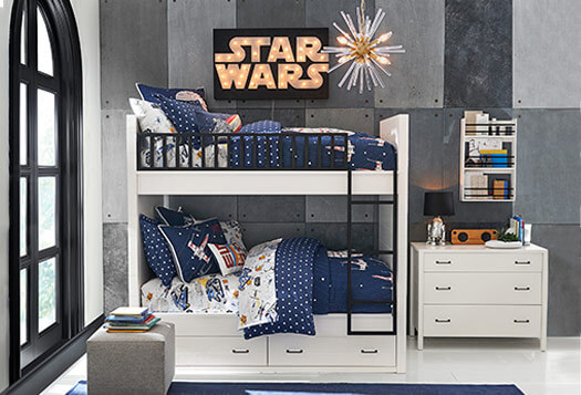 Star Wars themed children's bedroom