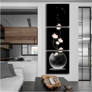 3 in a row arrangement.