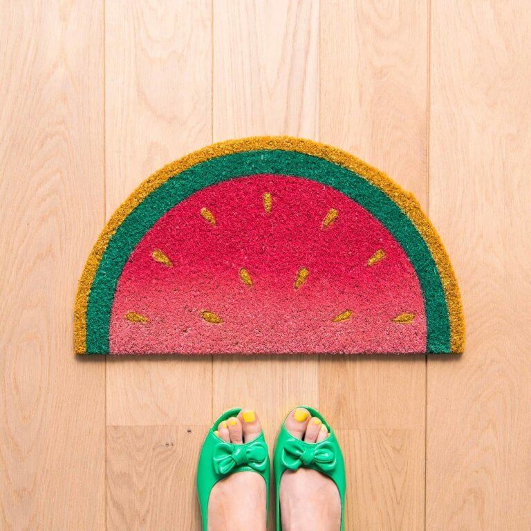 5 Uniquely Shaped Welcome Mats