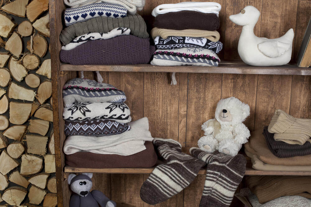winter clothes safe place