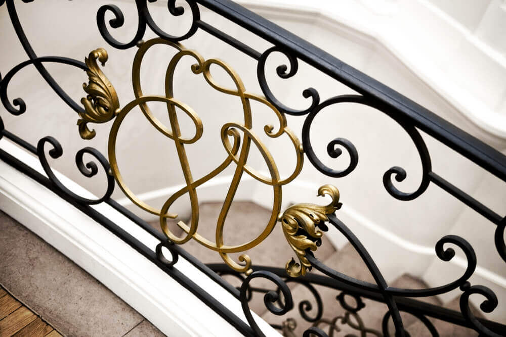 iron stair rails gothic