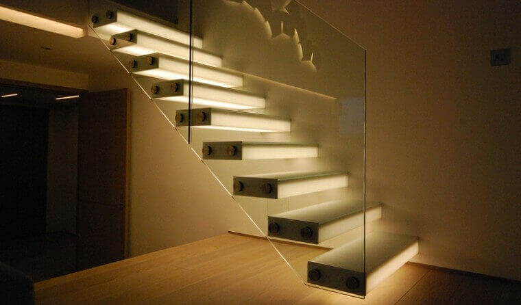 lighting stairs inside out