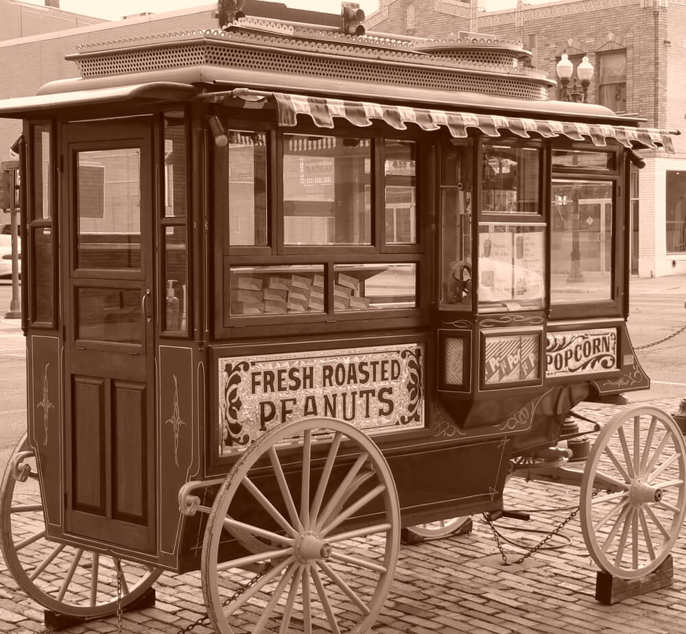 popcorn machine history