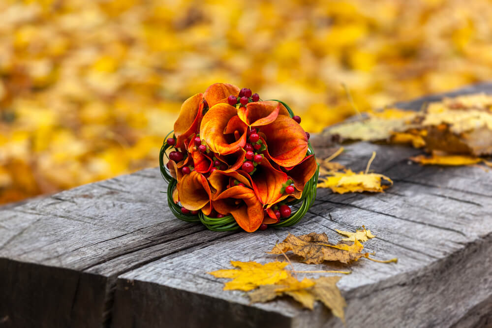 autumn wedding decor