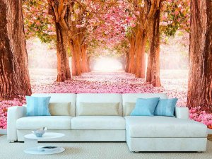 Living room murals for home decoration. 