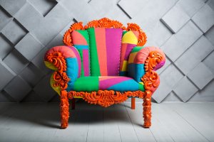 Colorful armchair.