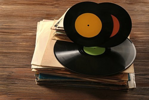 Decorating with Vinyl Disks