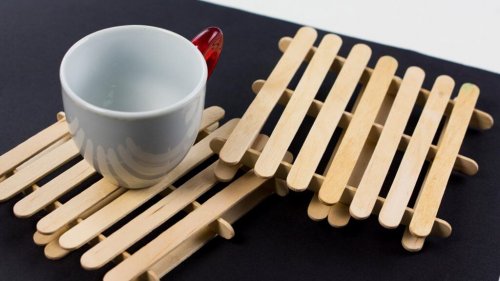 A design made with sticks.