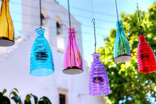 Ceiling Light Glass Fixtures - Five Designs