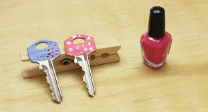 Decorate Your Keys Using Nail Polish