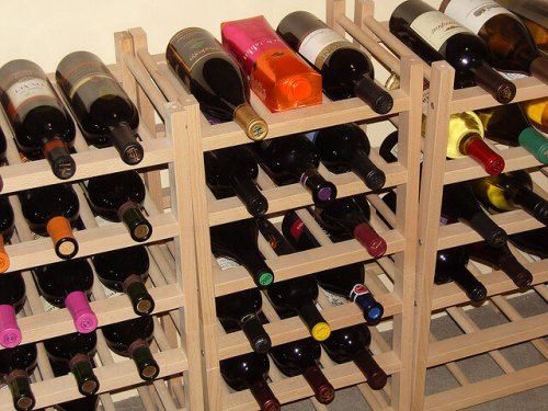 Wine storage.