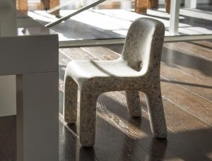 EcoBirdy recycled plastic chair.