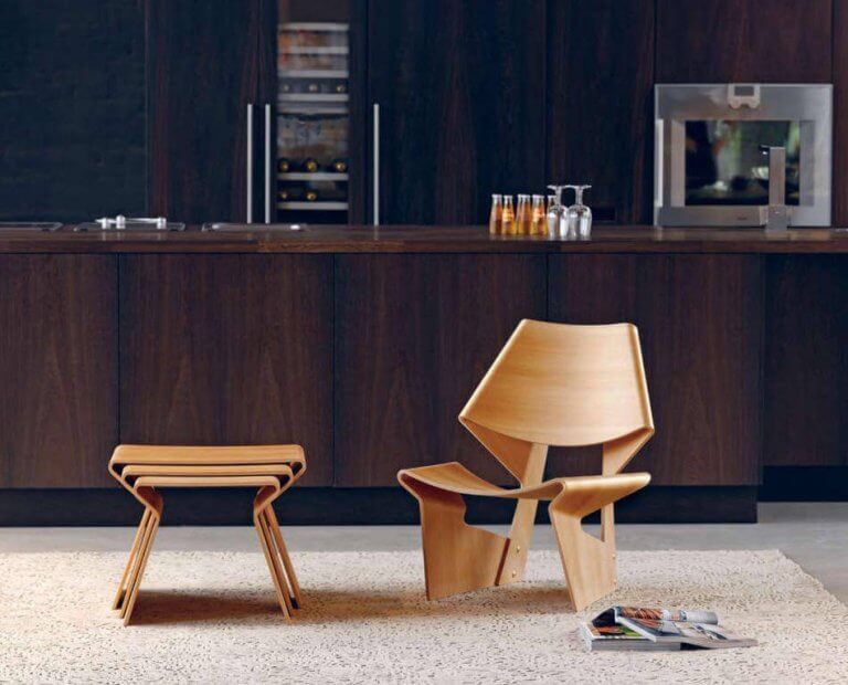 The Grete Jalk GJ Chair in Curved Plywood