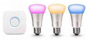 Philips Hue light bulbs.