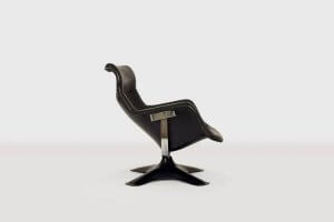 A profile shot of the Karuselli chair. 