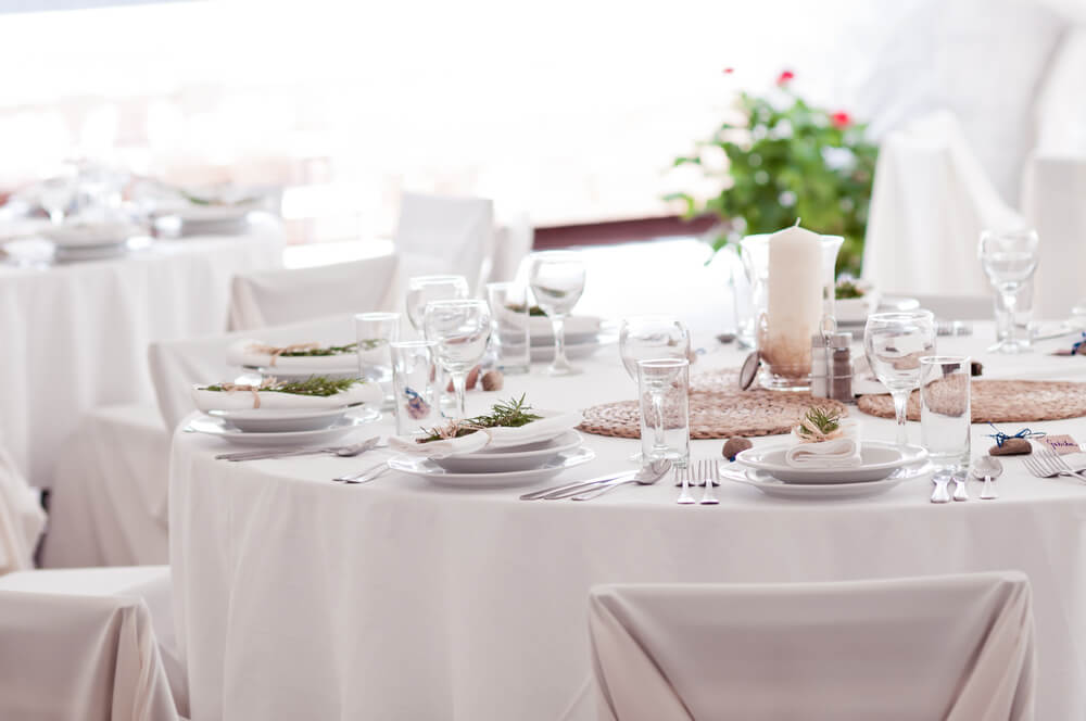restaurant tablecloth