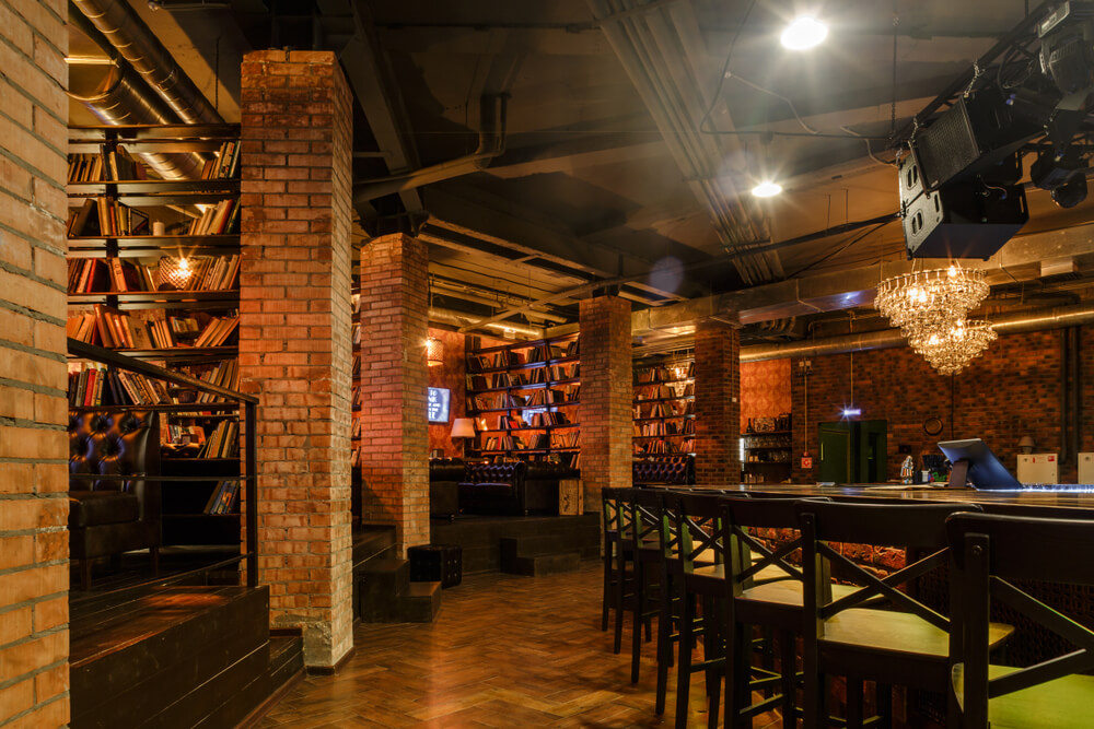 rustic bar decor colors