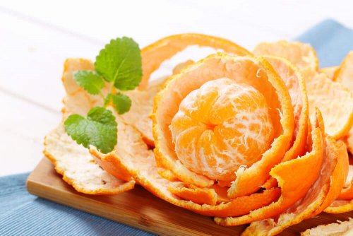 Orange peel as an air freshener.