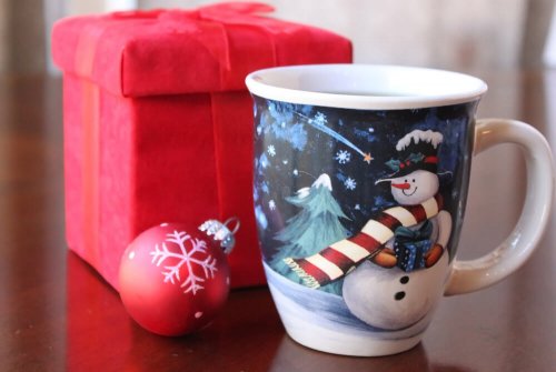 A Christmas cup.