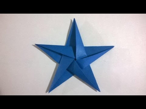 A paper five-point star