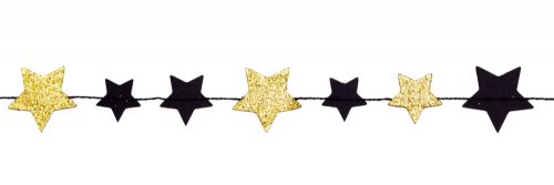 A paper star chain.