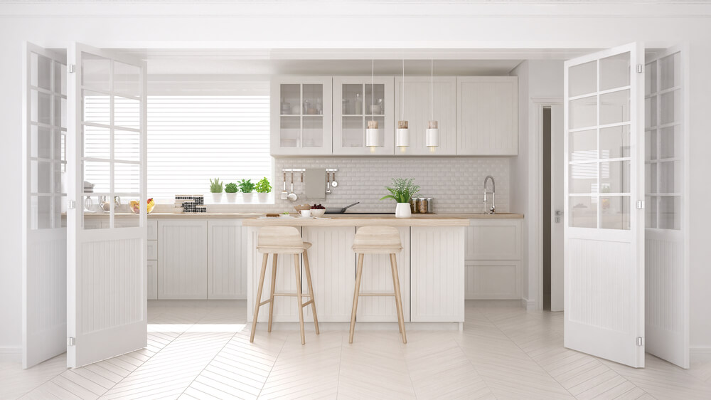 Scandinavian white kitchen