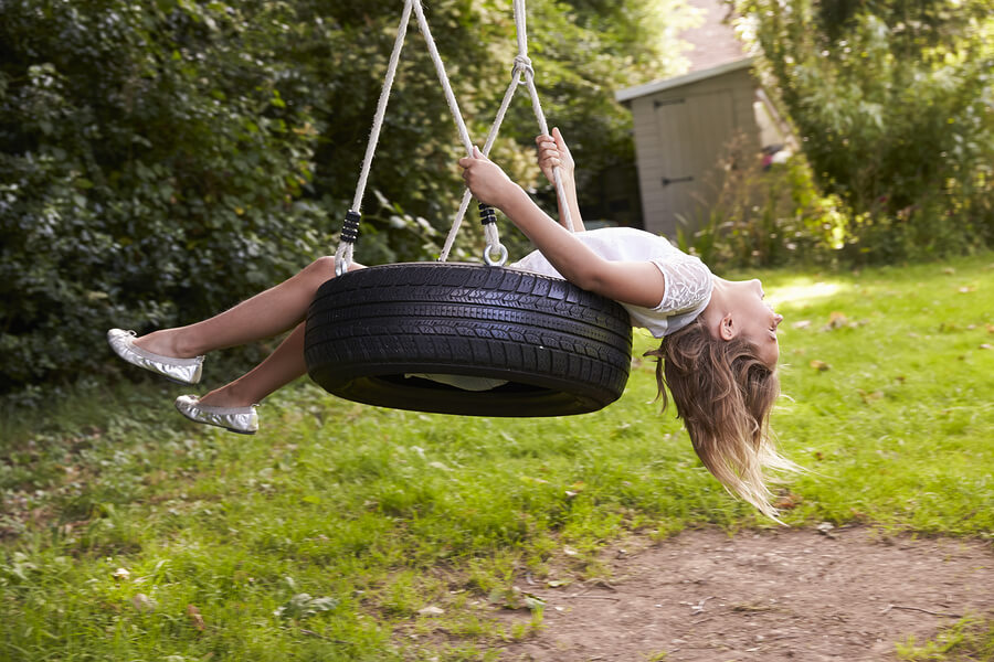 backyard swings tire