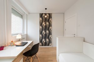 Simple bedroom decor.