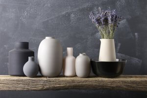 Ceramic vases.