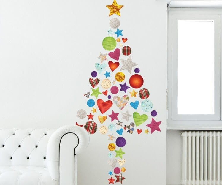 Christmas tree decal