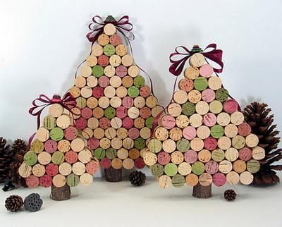 wine cork Christmas tree