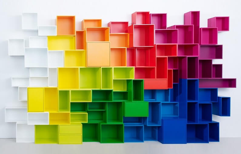 colorful shelves original
