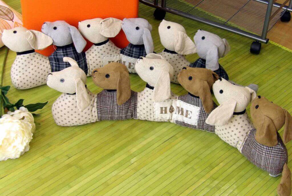 door draft stopper pillow DIY