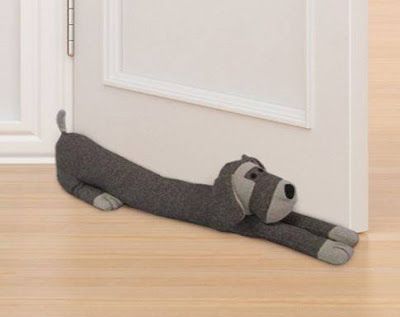 door draft stopper pillow attachment