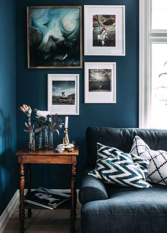 layering wall art color