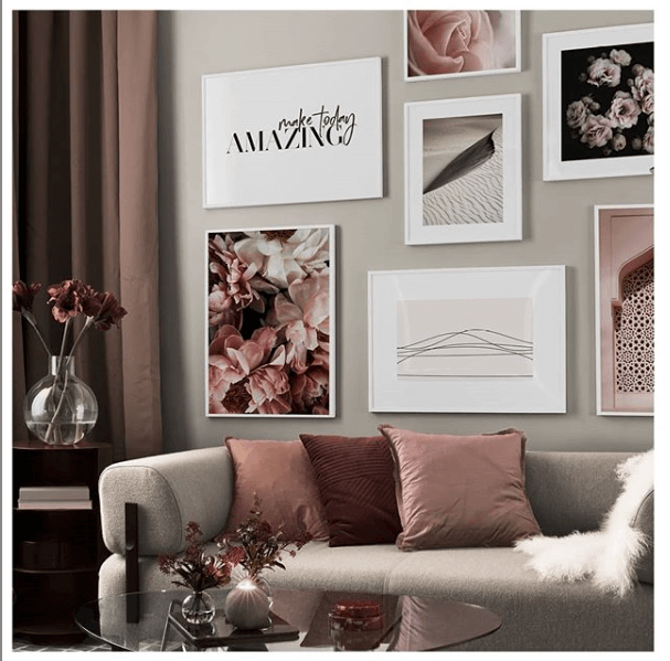 layering wall art desenio