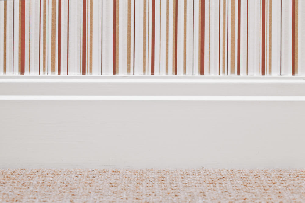 baseboards lacquered