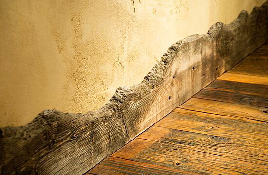 baseboard rustic