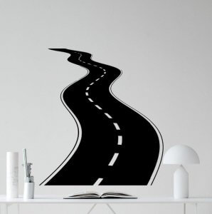 Highway vinyl decal.