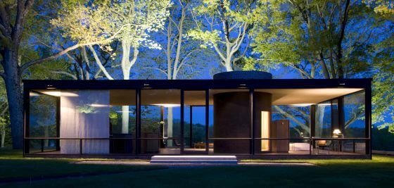 glass house interiors