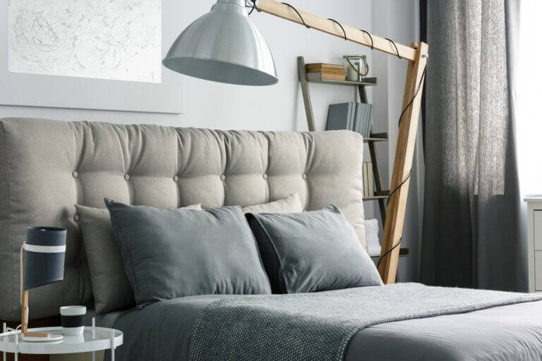 Bedrooms with a gray theme give a sense of security
