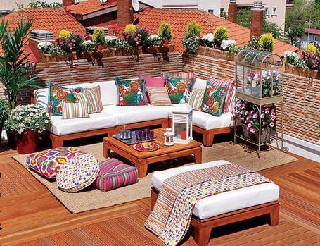 rooftop terrace color